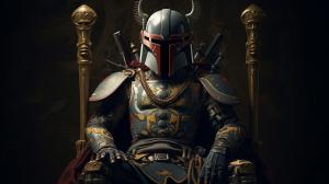 Boba fett as a samurai