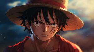 luffy facing kratosimage with ultra hd resolution, super realistic