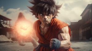 Son goku god fight against a big evil kidboo Psycho Cat 4k uhd Ultra realistk cinematic