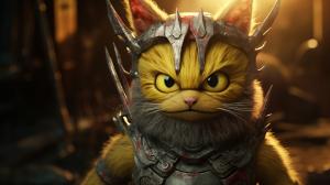 Creepy and Cute Cat-Mutants win a Brutal fight against the 300 spartans and SpongeBob. 4k Ultra realistic Cinematic HDR