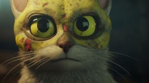 Creepy and Cute Strong Cats play halo on XBOX with SpongeBob. 4k Uhd Ultra realistic Cinematic HDR