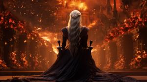 Broken path leading to the Iron throne daenerys targaryen sitting fire