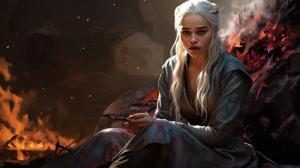 Broken path leading to the Iron throne daenerys targaryen sitting fire