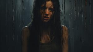 I think life is beautiful but I can't draw these sad and scary thoughts from a horror movie. And she can