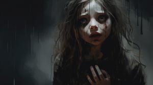 I think life is beautiful but I can't draw these sad and scary thoughts from a horror movie. And she can