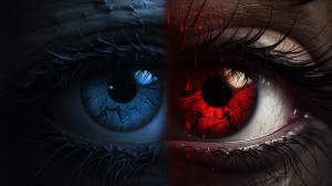 Why do the same eyes see two different things? Like in the dark hell of the tempting demon of darkness!