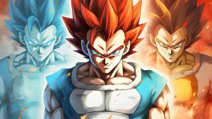 Vegeta side by side with his different super saiyan forms, base form, super saiyan, super saiyan 4, super saiyan god, super Saiyan blue, super saiyan blue evolved, as much details as possible, masterpiece, dragon ball gt, dragons ball superPerfect details no defects