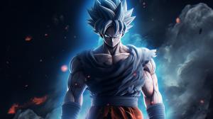 Goku Ultra instinct, HD, Perfect detail, anime accurate, galaxy in background