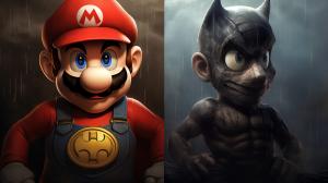 Super mario and batman