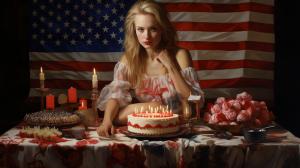 Birthday of a Polish woman in America