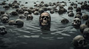 I stood in the sea of skulls wondering what a terrible thriller