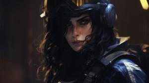 Kali from rainbow six siege turned around