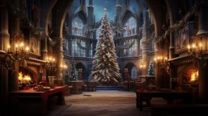 Hogwarts at christmas