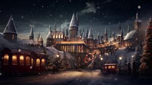 Hogwarts at christmas