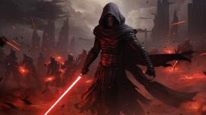 Darth Revan fighting enemies