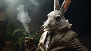 Buggs bunny Being a gagngster with a cigar