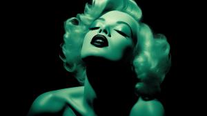 black Marilyn monroe tinted green