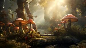 Mushroom forest