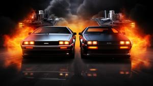 DeLorean from back to the future vs kitt from knight rider