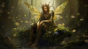 Oberon, king of the fairies in the Fae Forest.