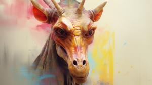 Abstract portrait of jar jar binks