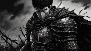 Berserk from the manga fighting monsters