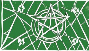 Green pentagram