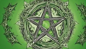 Green pentagram