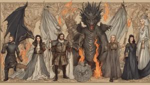 Game Of Thrones kings queens kindom dragons fire