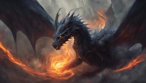 Dragon flames dark knight