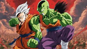 Gohan and Piccolo fighting against Red Ribbon Army, Movie CGI, HD, masterpiece, detailed, Dragon ball super: Super Hero 