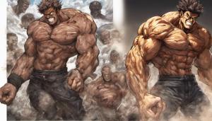 Yujiro hanma from baki son of ogre vs olivia biscuit