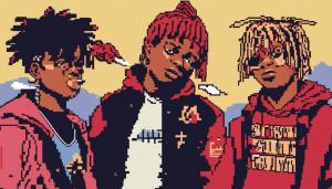 Juice wrld smoking with ski mask the slump god and trippie redd