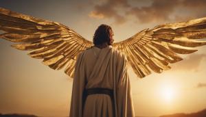 Obi wan jesus sunset golden cepter wings 