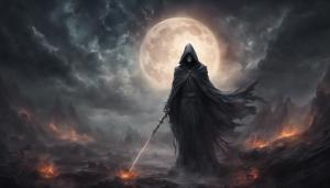 Grim reaper in a dark fantasy world