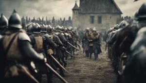 Medieval WW2 theme battle