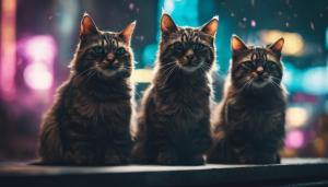 cyberpunk cat clan 