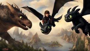 Toothless and hiccup vs bewilderbeast