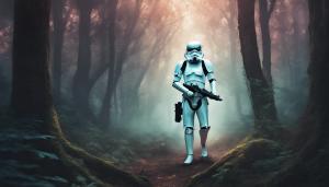 Stormtrooper in Scary forest