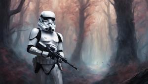 Stormtrooper in Scary forest