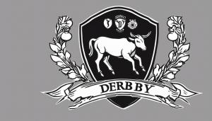 Derby County football club team badge logo