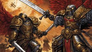 Sanguinius duels Horus lupercal Warhammer 40k