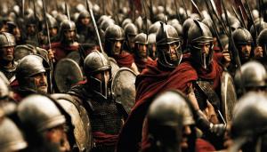 The movie 300 (Spartan soldiers)  