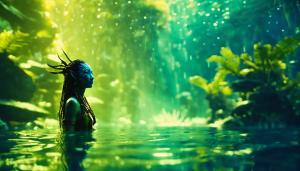 Avatar na'vi under water drowning