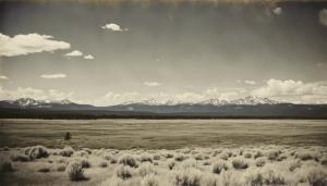 Wild west yellowstone landscape