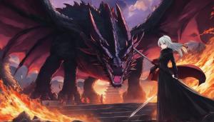 dark villainess anime destroying the kingdom with the help of her dragon