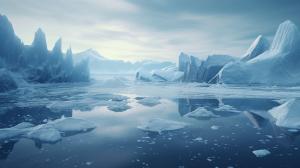 Icy arctic landscape