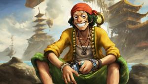 Usopp from one piece playing Xbox