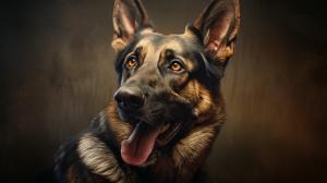 German Shepard portrait