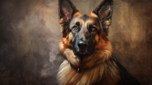 German Shepard portrait